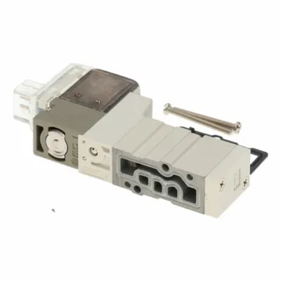 SMC Solenoid Air Control Valve: Five-Way / Two-Position, SYJ3000, Single Solenoid - SMC SYJ Series Directional Control Valves
