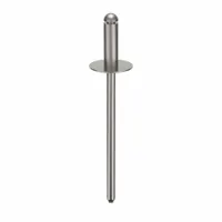 Blind Rivet,1 39/59" L,0.122" dia,PK500: Inch, 1 21/32 in Overall Lg, 3/8 in Body Lg, Plain, 500 PK (MPN SSD44SSBSLF201)