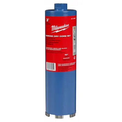 MILWAUKEE 48-17-0020 Diamond-Tipped Core Bit for Dry Coring - Diamond-Tipped Core Bits for Dry Coring
