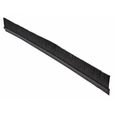 TANIS Strip Brush: 1 in Bristle Trim Ht, 0.008 in Bristle Dia, 3 ft Overall Lg - General Purpose Nylon Strip Brushes with Flexible Direct-Mount Backing
