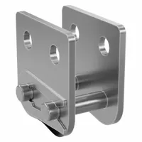 TSUBAKI Attachment Link: For Stainless Steel Roller Chains, SK-2, 50, Single Strand, Plain, 5 PK (MPN 50ASSK2CL)