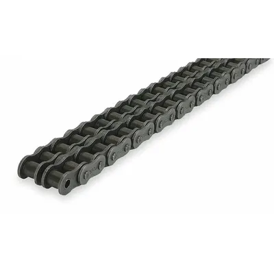 Dayton Roller Chain: Double Strand, 35, 3/8 in Pitch, Steel, 10 ft Overall Lg - Standard Roller Chains