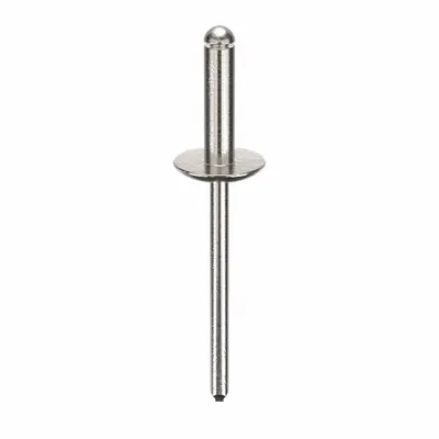 OEM Large Flange Blind Rivet, 0.156 in dia, 2 in Overall Lg, 19/32 in Body Lg, PK500 - Large Flange Blind Rivets