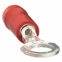 STA-KON Ring Terminal: Red, Nylon Insulation, #8 Stud Size, 22 AWG to 16 AWG Wire Sizes, 600 V (MPN RA18-8)