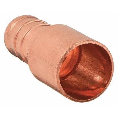 ZURN QQ775CX Crimp-On Brass Barbed Tube Fitting - Crimp-On Brass Barbed Tube Fittings