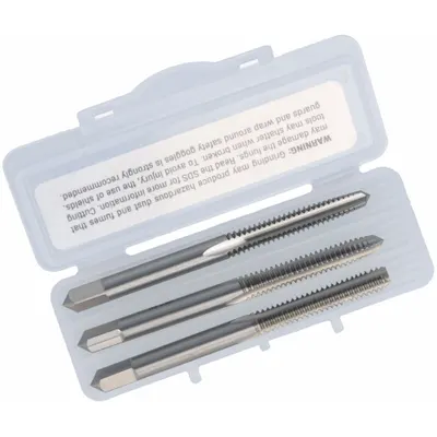 CLEVELAND Tap Kit: #6-40 UNF, H2 / 2B, 3 Flute, High Speed Steel (MPN C54235) - Three-Piece Hand Tap Sets