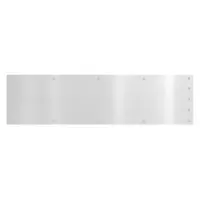 ROCKWOOD Door Kick Plate: 36 in Wd, 10 in Ht, Aluminum (MPN K1050 10X36.28)