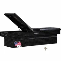 BUYERS PRODUCTS Crossover Truck Box: Crossover Truck Box, Gull Wing Lid Lid, 71 in Overall Wd, Black (MPN 1720410)