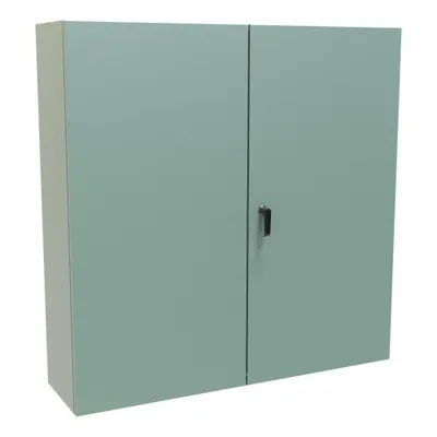 HAMMOND Electrical Enclosure: Steel, 48 in x 48 in x 12 in, NEMA 12/3R, Solid Cover - Steel Dust-Tight Enclosures