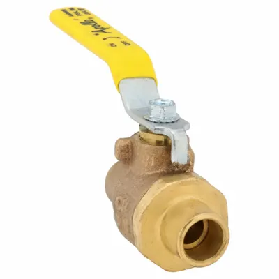 APOLLO Manual Two-Way Ball Valve: 3/8 in, Bronze, Straight, Sweat x Sweat, Full Port - Bronze Ball Valves