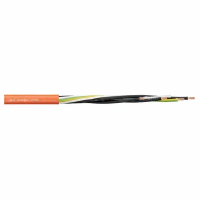 CHAINFLEX Motor Cable: 2 AWG, 1 Conductors, Order by the Foot, PVC Jacket - Continuous Flexing Power Cables