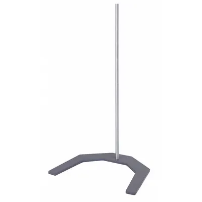 CAFRAMO Lab Stand: Stainless Steel, 3/8 in Rod Dia, 7 3/8 in Overall Lg - Lab Support Stands with Rod Included