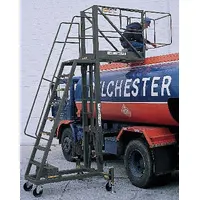 BALLYMORE Work Platform: 13.7 ft Platform Ht, Unassembled, Locking Casters, Steel, Serrated (MPN TT-913)
