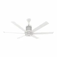 BIG ASS FANS Ceiling Fan: 9,676 cfm Airflow, 60 in Blade Dia, 7 Speeds, 100 to 277V AC, Single Phase (MPN MKI61051806A729I24S2)