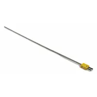 DAYTON Thermocouple Probe: -325°F to 2,280°F /-200°C to 1,250°C, Type K, Rounded Tip, 18 in Probe Lg (MPN 36GK78)