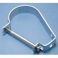 This J-style hanger supports 2 in pipe from 3/8 in threaded rod. Made of electro-galvanized steel with a 400 lb load capacity, it is non-cushioned and used for securing horizontal pipe runs in industrial piping systems