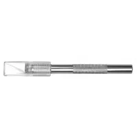WESTCOTT Hobby Knife: Triangular, 1 in Blade Lg, 0.19 in Blade Thick, Steel, 5 1/4 in Handle Lg (MPN 13970)