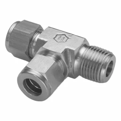 HAM-LET Let-Lok Double-Ferrule Stainless Steel Tee Fitting - Double-Ferrule Stainless Steel Fittings