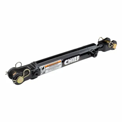 CHIEF Welded Hydraulic Cylinder: 3 in Bore Dia., 12 in Stroke Lg, 22 1/4 in Retracted Lg - Repairable Clevis-Mount Welded Hydraulic Cylinders