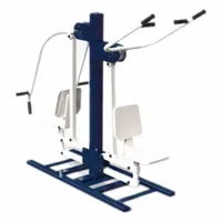 TRIACTIVE USA Combo Press Pull: 70 in Overall Ht, 78 in Overall Lg, 36 in Overall Wd, Blue/Green (MPN CSPB-B)