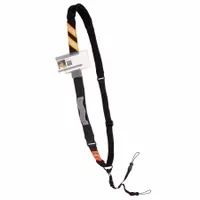 This neoprene barcode scanner sling lanyard secures mobile computers and barcode scanners to prevent drops. It features a 1-inch width, polypropylene line material, and includes pen loops. Suitable for use in warehouses, distribution centers, and manufacturing environments