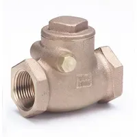 MILWAUKEE VALVE Swing Check Valve: Swing, Inline Valve Body, 3/8 in Pipe Size, FNPT x FNPT, Bronze (MPN 509-3/8)