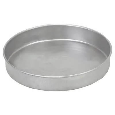 CHICAGO METALLIC 10 in Round Cake Pan, Aluminized Steel, Uncoated, Silver - Cake Pans