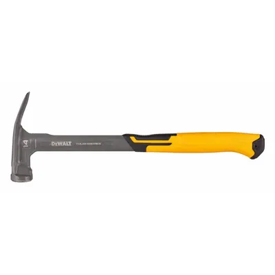 DEWALT 14 oz Steel Straight-Claw Hammer with Textured Grip and Milled Face - Steel Straight-Claw Hammers
