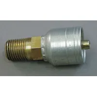 AEROQUIP Hydraulic Crimp Fitting: Steel x Steel, Straight, -8 For Hose Dash Size, Male x Genderless (MPN 1A8BT8)