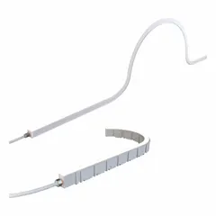 Flexible linear LED lighting spool with a maximum run of 32.8 ft. Emits warm white light at 2400K with 72 lm output and consumes 2.6 W. Features side-bend flexibility and lead wire connection. Rated life of 50,000 hours. Suitable for accent, cove, and under-cabinet lighting in commercial and residential spaces.