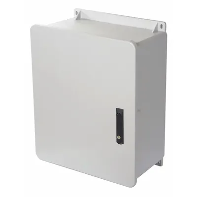 WIEGMANN Enclosure: Fiberglass, 20 in x 20 in x 10 in, NEMA 1/12/3R/4X/6P, Hinged - Fiberglass Submersible Enclosures