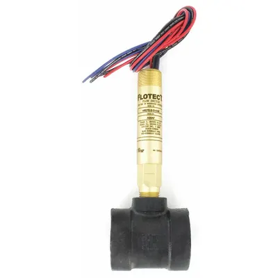 Dwyer Liquid Flow Switch: Paddle, 1/2 in/1/4 in/2 in/3/8 in For Pipe Size, Brass - Inline Hazardous-Location Switches for Liquids