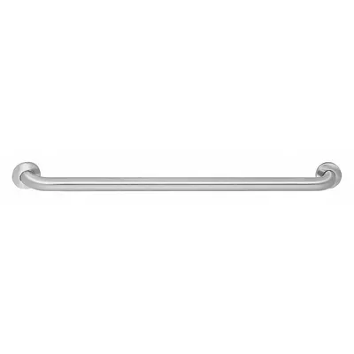 BRADLEY Wall Grab Bar: Straight, 12 in Lg, 1 1/2 in Dia, Stainless Steel, Satin - Standard Grab Bars