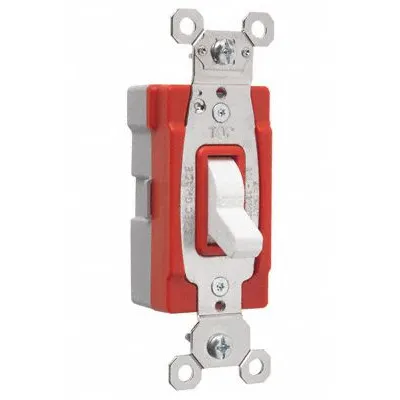 PASS & SEYMOUR Wall Switch: Toggle Switch, Single Pole, Maintained, White - Toggle Wall Switches