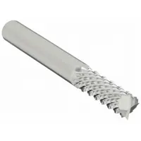 OSG Solid Router Bit: Diamond Cut, Burr End, 1/4" Cut Dia, 3/4" LOC (MPN 640-2512)