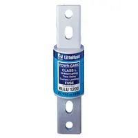 LITTELFUSE Fuse: Class L, KLLU Series, Bolt-On Body, Time-Delay, 1.6 kA, 600 V AC, 300 V DC (MPN KLLU1600X)
