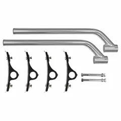 This stainless steel fender mounting kit is used to attach fender flares to vehicles, helping to protect bodywork from debris. Suitable for fleet and vehicle maintenance applications where corrosion-resistant fastening is required.
