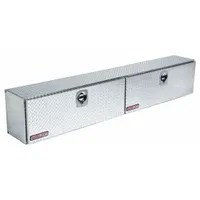 WEATHER GUARD Topside Truck Box: Topside Truck Box, Double Drop-Down Doors Lid, D-Handle, Aluminum (MPN 396-0-02)
