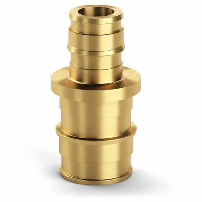 ZURN QEC85GX Expansion Brass Barbed Tube Fitting Coupling - Expansion Brass Barbed Tube Fittings