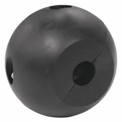 Plastic bumper stop designed for REELCRAFT 9000 Series hose reels. Accommodates 1/2 in and 3/8 in hose diameters in a circle configuration. Provides a stopping point during hose retraction to protect the reel assembly.