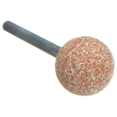 NORTON Vitrified Mounted Point: 1/2 in Dia, Aluminum Oxide, 60 Grit, B121 - General Purpose Mounted Points for Carbon Steel