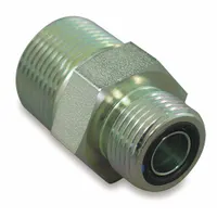 Hydraulic Hose Adapter: 3/4 in x 1/2 in Fitting Size, Male x Male, ORS x NPTF, Rigid, Straight (MPN FF2031T1208S)
