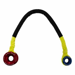 Polyester rope sling with fixed ring-to-ring configuration. Rope diameter 3/4 in, length 4 1/8 ft, working load limit 3,780 lb. Used for lifting and rigging applications requiring a non-adjustable connection between lifting points.