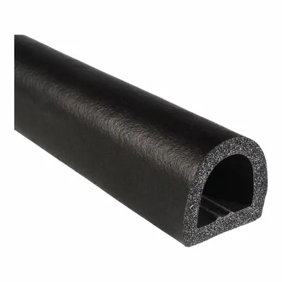 TRIM LOK D-Shaped EPDM Foam Rubber Seal, Self-Adhesive, 100 ft - D-Section Foam Rubber Seals