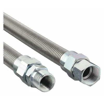 DORMONT Gas Connector: 3/4 in Hose Inside Dia., 24 in Hose Lg, 290,900 BTU Capacity - High-BTU Connectors