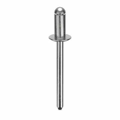 OEM Domed-Head Blind Rivet, 0.188" Dia, 1 23/33" L, PK250 - Domed-Head Blind Rivets