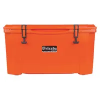 GRIZZLY COOLERS Marine Chest Cooler: Orange, 72 Cans, 60 qt Cooler Capacity, 6 day Ice Retention (MPN 4400515)