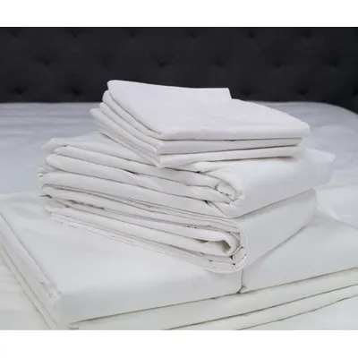 R & R TEXTILE Pillowcase: King, 42 in Overall Lg, 46 in Overall Wd, T250 - R&R Textile Domestically-Made Sheets