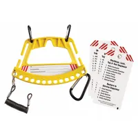 BRADY Lockout Station: 5 Components Included, Lockout Station, No Padlocks, Padlock Caddy, Text (MPN 148865)