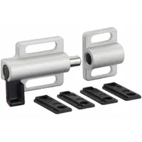 Dead Bolt Latch: 78 mm x 38 mm x 16 mm, 15 Series/40 Series/45 Series, Silver, Powder Coated (MPN 093082)